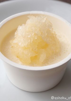 りんごかき氷のレアチーズケーキ-レシピのメイン写真