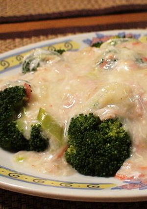 *ブロッコリーのカニ風味餡かけ*-レシピのメイン写真