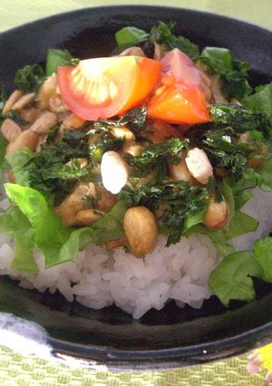 甘味噌だいず朝ごはん-レシピのメイン写真