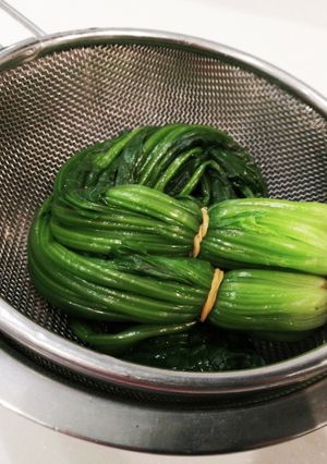 ほうれん草など葉物の茹で方　切り方-レシピのメイン写真