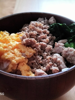 家族満足簡単丼ぶり!3色丼!-レシピのメイン写真