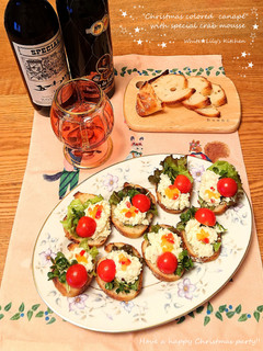 クリスマスパーティにカラフルなカナッペ-レシピのメイン写真
