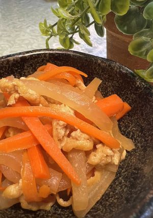 大根*人参*油揚げの胡麻油炒め煮-レシピのメイン写真