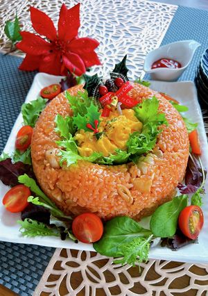 簡単オムライス★クリスマスVer.-レシピのメイン写真