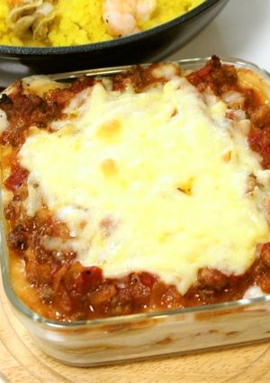 ギョーザの皮でラザニア♪コスパ！時短！-レシピのメイン写真