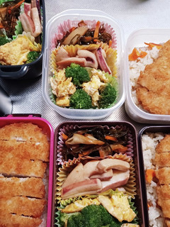 高校生息子、旦那、娘弁当(12/7)-レシピのメイン写真