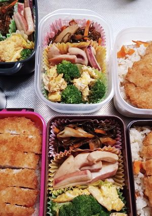 高校生息子、旦那、娘弁当(12/7)-レシピのメイン写真