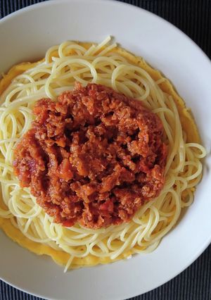 パスタの下には薄焼き卵を-レシピのメイン写真