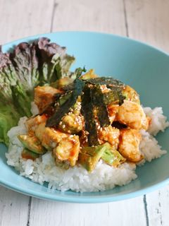 アボカドとささみで作る!アボささユッケ丼-レシピのメイン写真