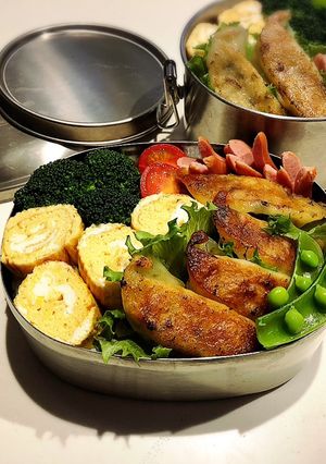 のっけ弁当2022.12.07餃子弁当-レシピのメイン写真