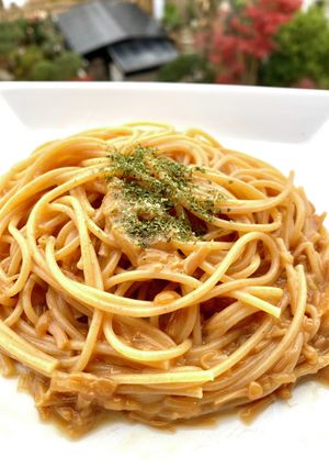 和えるだけ！なめ茸のパスタ-レシピのメイン写真
