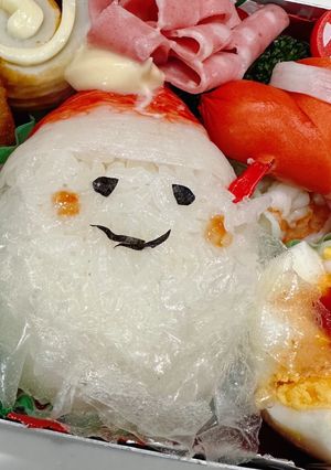 サンタさんキャラ弁♡-レシピのメイン写真