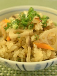 秋野菜のみそ炊き込みご飯-レシピのメイン写真
