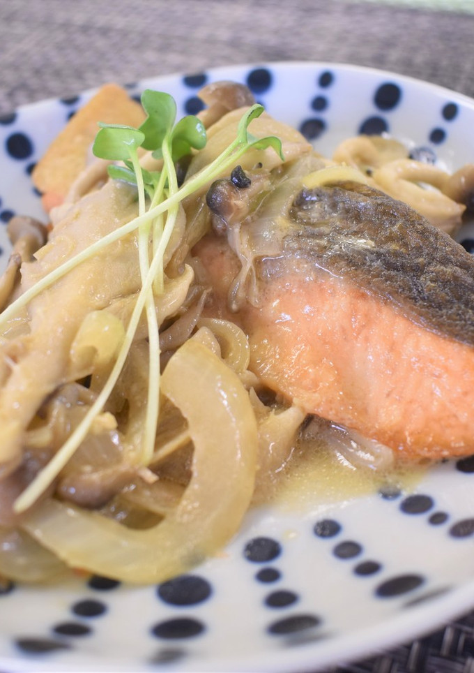鮭ときのこのみそマヨ焼き-レシピのメイン写真