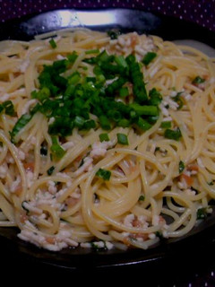 梅と鶏ひき肉のあっさりパスタ-レシピのメイン写真