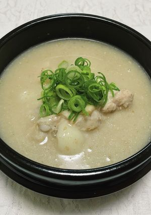 お餅の消費に〜濃厚とろとろ参鶏湯スープ〜-レシピのメイン写真