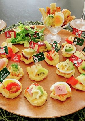 クリスマスにフレンチトーストのピンチョス-レシピのメイン写真