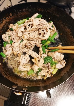 豚とワケギのレモンポン酢炒め-レシピのメイン写真