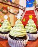 簡単クリスマスツリー♡米粉ガトーショコラ