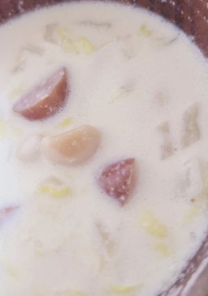 【糖質制限】白菜豆乳ミルクスープ-レシピのメイン写真