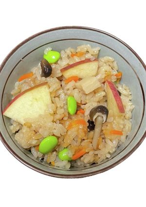 ふじりんご×炊き込みご飯-レシピのメイン写真