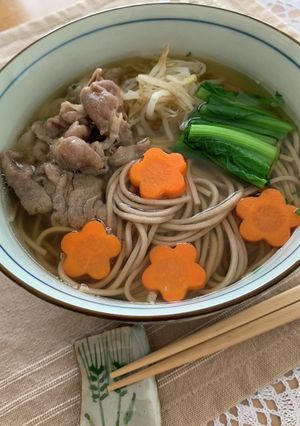 やわらか肉そばdeあったまろ♪-レシピのメイン写真