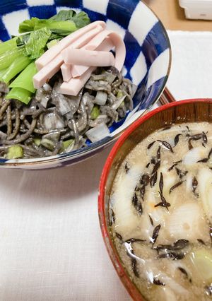 叙々ドレ簡単ゼンブヌードル油そば＆スープ-レシピのメイン写真