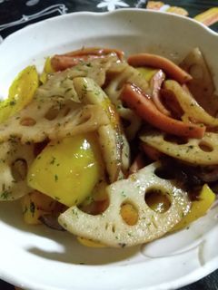 れんこんとパプリカの照り焼き炒め-レシピのメイン写真