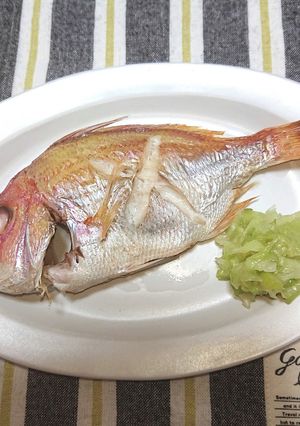 小鯛トースター焼きにネギ鶏ガラごま油添え-レシピのメイン写真