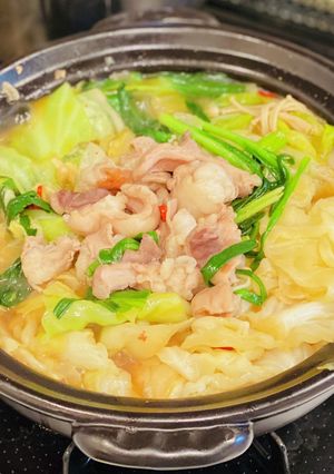 簡単！本格もつ鍋（醤油ベース）-レシピのメイン写真