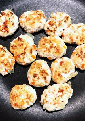 離乳食後期・完了期〜つくねハンバーグ〜-レシピのメイン写真