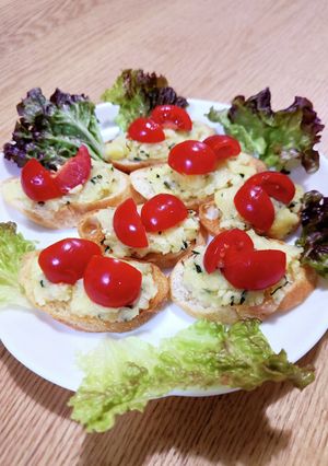 バジルポテトのカナッペ-レシピのメイン写真