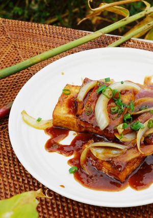 パリッと焼いた豊受豆腐の厚揚げの生姜焼き-レシピのメイン写真