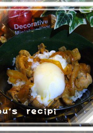 簡単豚丼♪温玉のせっ-レシピのメイン写真