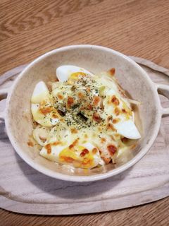 サーモンとゆで卵のマヨグラタン-レシピのメイン写真