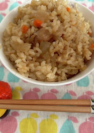 リメイク！大根の煮物で炊き込みご飯-レシピのメイン写真
