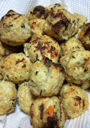 外カリ！中ソフト魚焼き器で作る鶏肉団子♬-レシピのメイン写真
