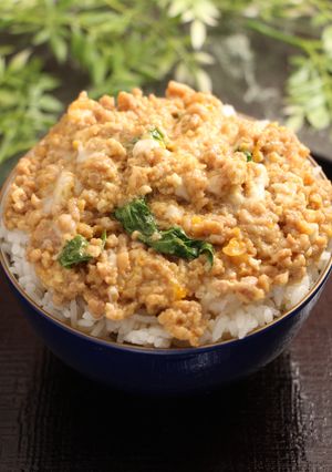 簡単！親子丼　かま定食風-レシピのメイン写真