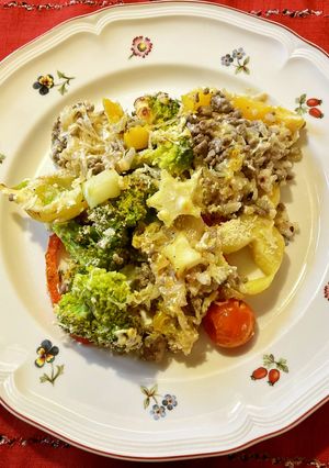 お肉と野菜のカレー風味グラタン-レシピのメイン写真