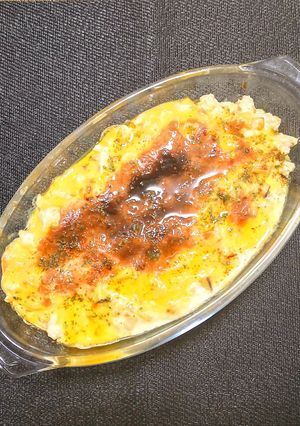 鶏ひき肉と薩摩芋と生姜のマカロニグラタン-レシピのメイン写真