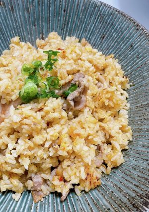 豚こまにんにく醤油チャーハン-レシピのメイン写真