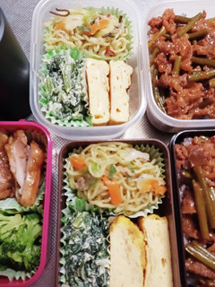 高校生息子、旦那、娘弁当(12/8)-レシピのメイン写真