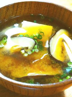 焼き椎茸のお味噌汁-レシピのメイン写真