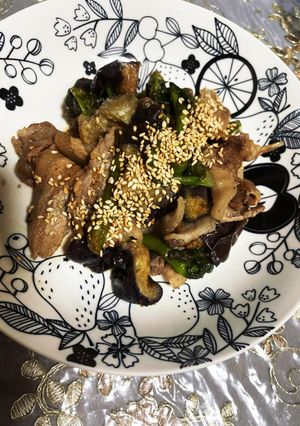 アンチエイジング豚茄子炒め-レシピのメイン写真