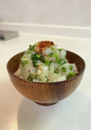 ねぎだく!ホタテの胡麻油和え-レシピのメイン写真