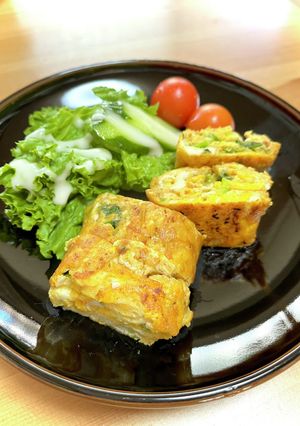 青じそとねぎの玉子焼き-レシピのメイン写真