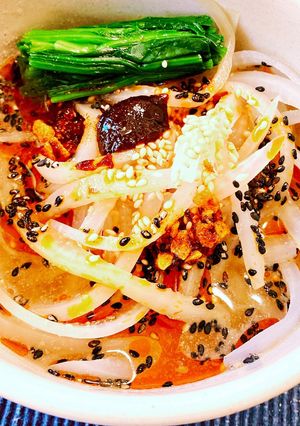 大根の皮　熱々胡麻たんたん-レシピのメイン写真