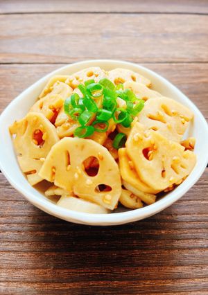お箸がとまらない！レンジで簡単♡無限蓮根-レシピのメイン写真