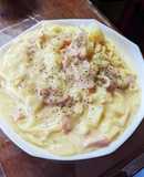たらこととろーりじゃがいもクリームパスタ