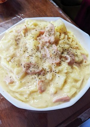 たらこととろーりじゃがいもクリームパスタ-レシピのメイン写真